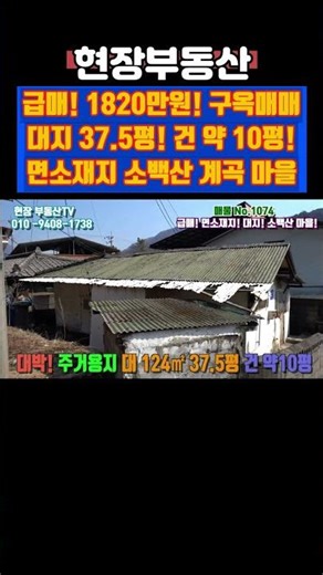 급매 1850만원 구옥 싼집 37평 #구옥 #급매 #부동산 #싼집 #장림림