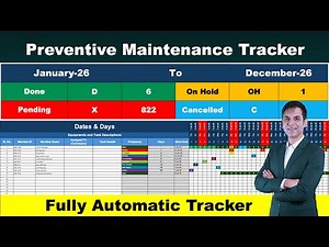 Preventive Maintenance Tracker in Excel 2026 / PPM Tracker