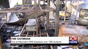 30K views · 166 reactions | #NhyiraUpdates Over 100 students of the Nyinahini Catholic SHS in the Ashanti region have been displaced following a fire outbreak in the boy’s dormitory. | Nhyira 104.5 FM | Facebook