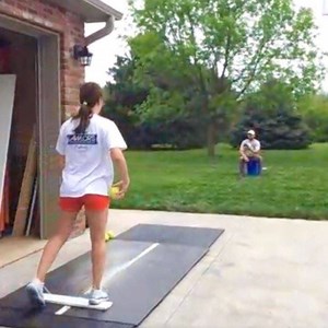 @sydney_walz5 working on a slide step during some of her drills last week! . A slide step can be a great thing to add to your pre-motion to help with timing and building loose momentum. I had one for a lot of my career and some of my students use one too. I was surprised to hear about how many people either had never heard of a slide step or thought it was illegal, so I’ll be making a YouTube video on the slide step for you guys today! . Also check out Sydney’s awesome whip in this video 🤩 and 