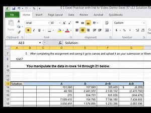 Excel Practice Acct 202 and 203