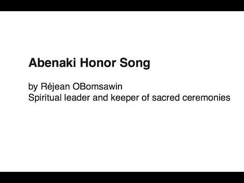 Abenaki Honor Song