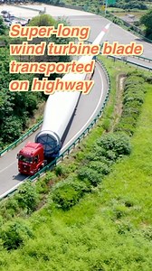 96K views · 926 reactions | How was a wind turbine blade over 100m long transported on the highway? In China's Zhuzhou, the local government renovated roads and streamlined permit processes to ensure smooth transport. #WindTurbine #Infrastructure #Innovation #GreenEnergy #ChinaTech | China Xinhua News | Facebook