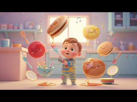 Pancake Flip Parade | Fun Educational Kids Songs | Food & Mealtime Nursery Rhymes for Toddlers & Pre
