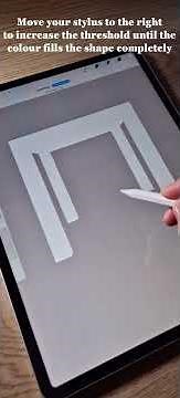 Procreate Tip - Colour Drop Threshold Hack #procreateart #procreatebrushes #procreatetutorials