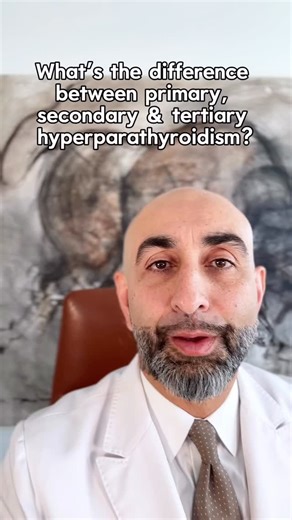 What’s the difference between primary, secondary, and tertiary hyperparathyroidism? Here’s a quick breakdown of how they affect calcium levels and what causes them. ⬇ To book your appointment ⬇ 📞 (310) 461-0300 https://www.parathyroid.net Or click the link in our bio! #parathyroid #parathyroiddisease #parathyroidsurgery #hyperparathyroidism #parathyroidtumor #parathyroidsurgeon #parathyroidgland #primaryhyperparathyroidism #secondaryhyperparathyroidism #tertiaryhyperparathyroidism #medicaleduca