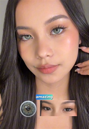 These lenses are a dream for dark-eyed girls. 🦋Muse Grey 🦋Nocturne Blue 🦋Dawn Brown #coleyes #coloredcontacts #contactlenses #darkeyes #eyecolor