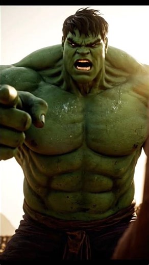 Hulk ganv ko bachaya #ai #hulk #village #hulkvideos