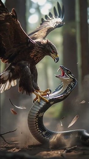 Epic Battle: Eagle vs King Cobra
