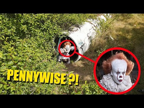MON DRONE À FILMÉ LE CLOWN PENNYWISE DANS UN TUNNEL HANTÉE ! (EFFRAYANT)