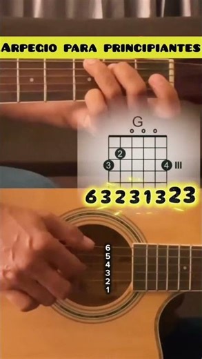 Easy arpeggio that every beginner should practice #guitartutorial #acousticguitar #guitar