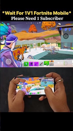 Wait For 1V1 Fortnite Mobile Handcam + Screen Recording