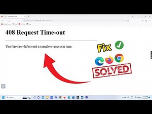 Fix 408 Request Time-out Error