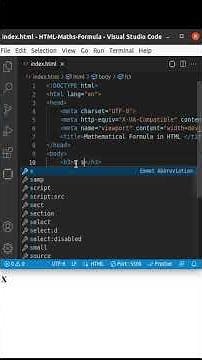 How To Write Maths Formulas Using HTML