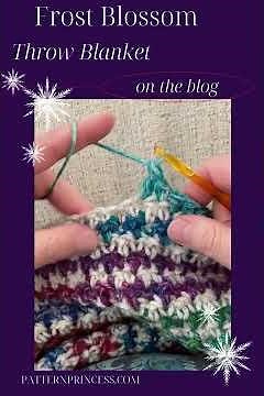 Frost Blossom Throw Crochet Pattern, Beginner Friendly Crochet Blanket Pattern