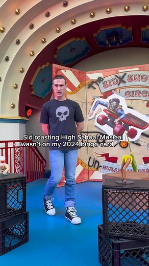 Alondra and Jorge Alvarez on Instagram: "Follow @wildcatsinthepark for more Oogie Boogie Bash content 👻🎃🐭🏰✨ Sid roasting High School Musical wasnt on my 2024 bingo card 🎤🏀 #sid #toystory #disney #oogieboogiebash #disneyland #disneylandcalifornia #dca #oogieboogie #fyp #foryoupage #oogieboogiecosplay #highschoolmusical #troy #chad #disneyafterdark2024 #wildcats"