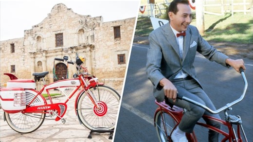 The Alamo has no basement, but it will now have Pee-wee's classic red bike