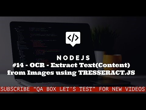 #14 - nodejs - Extract Text (OCR) from Images using tesseract.js