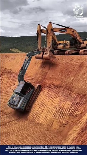 Slope Excavator Tandem Innovation for Critical Safety and Recovery