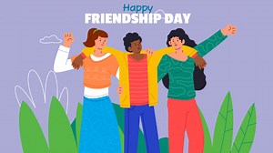 Free stock video - An animation of a hand drawn happy friendship day illustrated