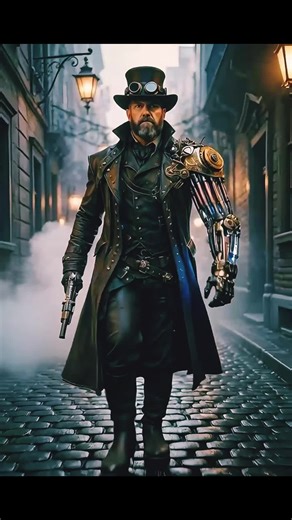 Steampunk Bounty Hunter #steampunk #bountyhunter #ai #character