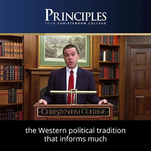2.9K views · 1.2K reactions | Understanding politics can be confusing. Get to the root causes of politics with a faithful Catholic professor in this FREE class. | Christendom College | Facebook