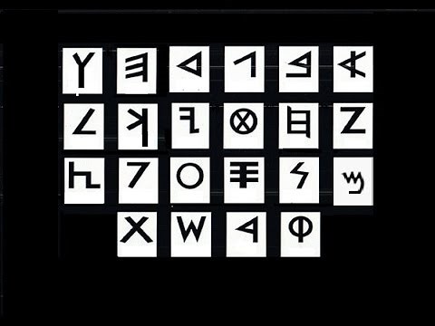 Ancient Hebrew Alphabet.