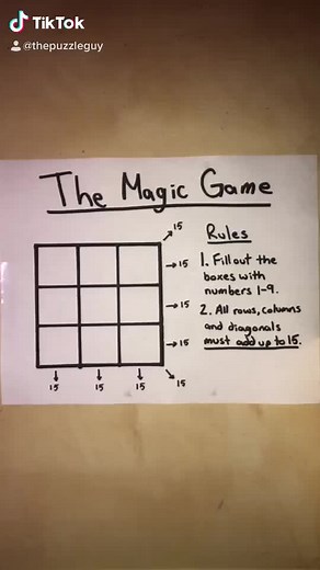 The Magic Game #puzzle #foryou #try #magicgame