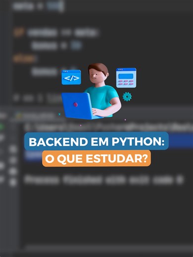 Quer estudar backend em Python e não sabe por onde começar? Anota essa dica ✍️ 📲 Clica no link da bio e acesse o minicurso gratuito. #Python #Backend #Programacao #Dev