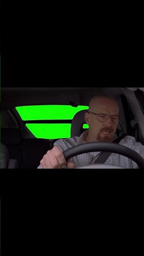 Walter White Singing in Car meme - Green Screen - Breaking Bad