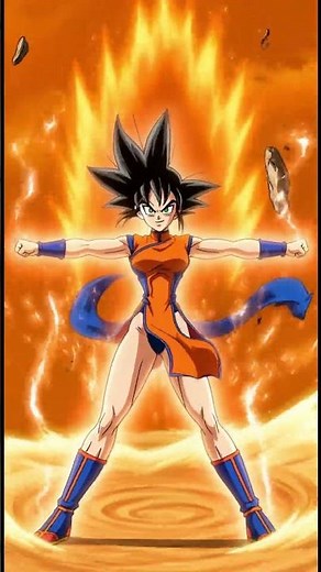 Goku Gender Swap Power Unleashed #shorts #anime #tgtf