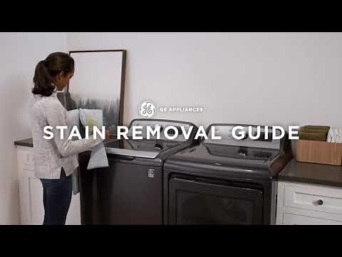 GE Appliances Top Load Washer with Stain Removal Guide