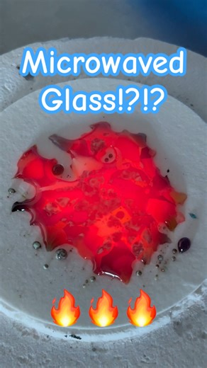Fused glass in the microwave 👻#fusedglass #art #craft #fyp #foryou #subscribe