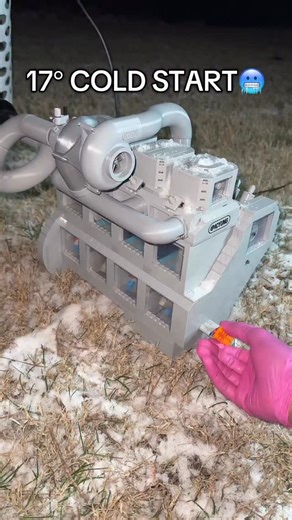 17° cold start Lego Cummins🥶 | Icyungyt Engines
