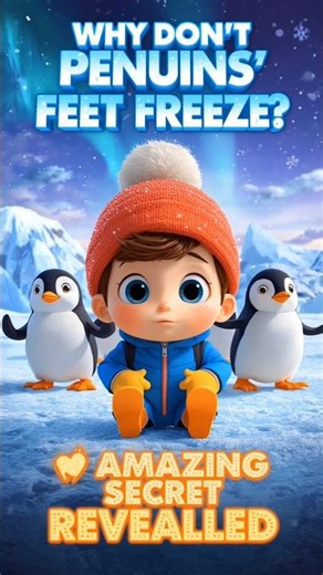 Why Don't Penguins' Feet Freeze?🐧#shortsfeed #viralshorts #shorts