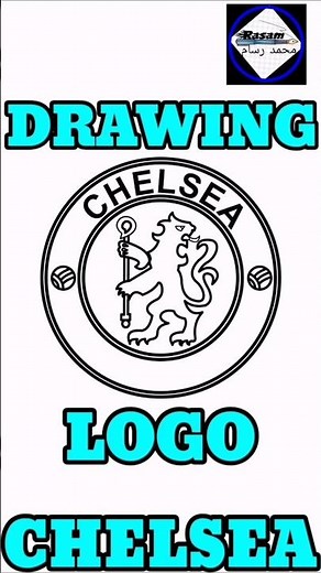 كيف ترسم شعار نادي تشيلسي باحترافية|DRAWING LOGO CHELSEA FC EASY#drawing#chelsea#sorts#howtodraw#art