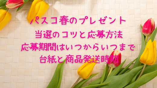 Pascoパスコキャンペーン春フェスのプレゼント2024当選のコツと応募方法☆はがきの場所と景品は？ | クリーム色の日々