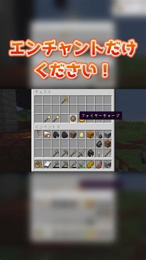 エンチャントだけください！#shorts #マイクラ #java