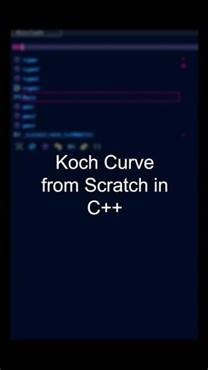 Koch Curve from scratch in C++