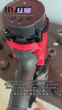 HT-KEM-L Square Drive Battery Torque Torque Wrench Set. Operation Instruction & Component Display.