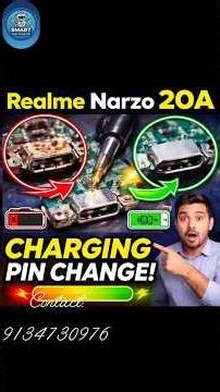 Realme Narzo 20A Not Charging? ⚡ Charging Pin Replace Easy!! #repair @ycs-yang #smartphone