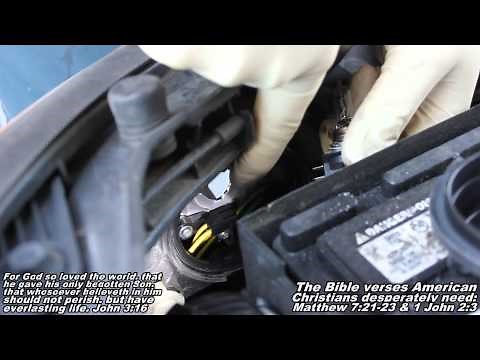 Headlight Bulb Remove Replace 07-10 Hyundai Elantra