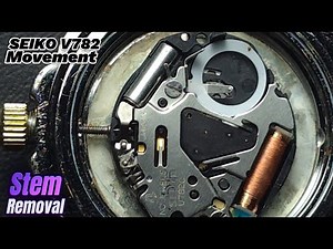 How to Remove Stem from an SEIKO V782 Watch Movement | Step-by-Step Tutorial