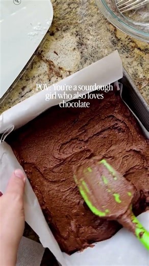 Fudgy Sourdough Brownies
