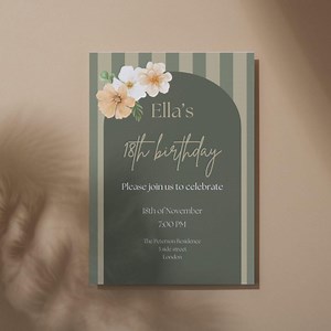 Customizable Invitation, Digital Invitation Template, Canva Invitation Download, Canva, Uitnodiging, Verjaardag, Template - Etsy