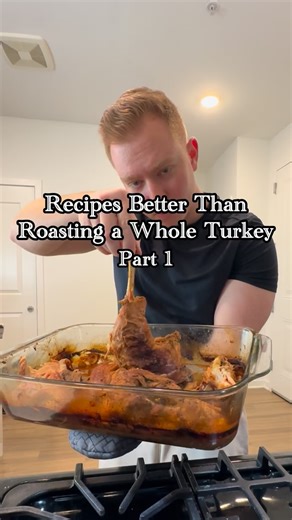 Recipes better than a whole roasted turkey, part 1: Thanksgiving casserole. Season the dark meat of your turkey with garlic powder, onion powder, salt, pepper, paprika, and smoked paprika. Pour over chicken broth to add a liquid base on the bottom. Roast uncovered at 450F for 15-20 mins then cover and leave in the oven for 2-3 hours, adding additional broth if the liquid evaporates off, Remove from the oven and debone then shred the turkey. Add in additional broth, honey, salt, and smoked paprik