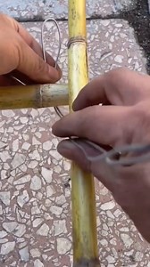 Bamboo frame iron wire fixing process | fact general