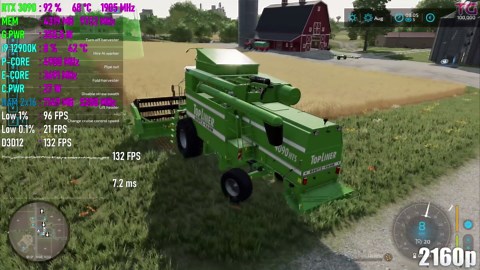 Farming Simulator 22 : RTX 3090 + i9 12900K l 4K l DLSS, DLAA, FSR