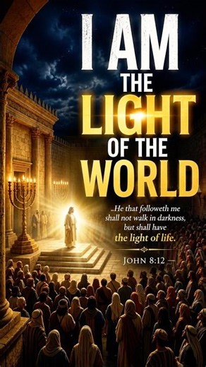 John 8:12. “I am the light of the world.