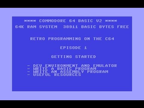 Retro Programming on the Commodore 64 - Episode 1 - Getting Started